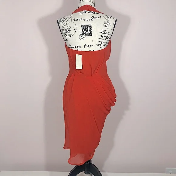 Max & Cleo Draped Halter Mini Dress 4 - Picture 4 of 7